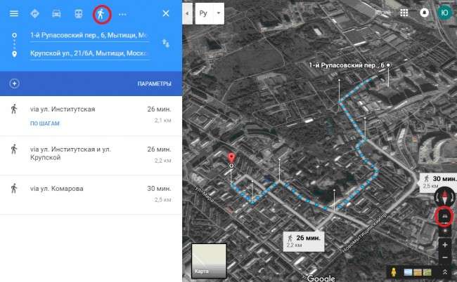 Карта Гугл супутник — Докладний опис сервісу
