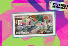 Найкраща телепропозиція Кіберпонеділка: заощадьте 450 доларів на 65-дюймовому QLED 4K S7N CanvasTV Hisense на Amazon